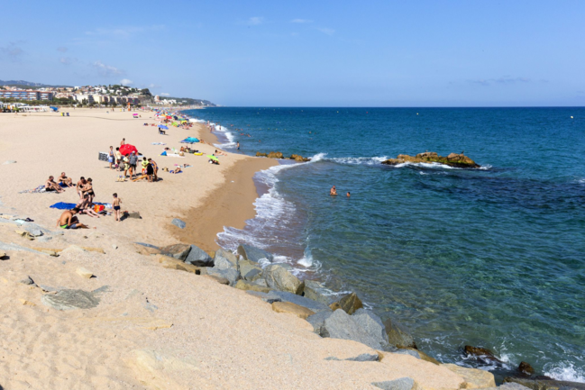 Platja cavaio arenys de mar