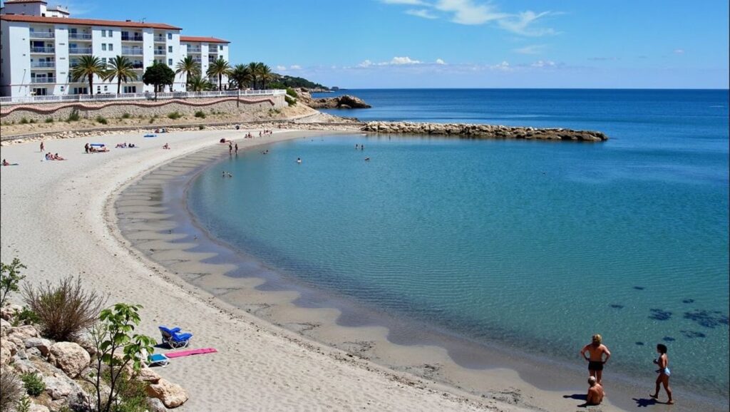 mapa playas ametlla de mar
